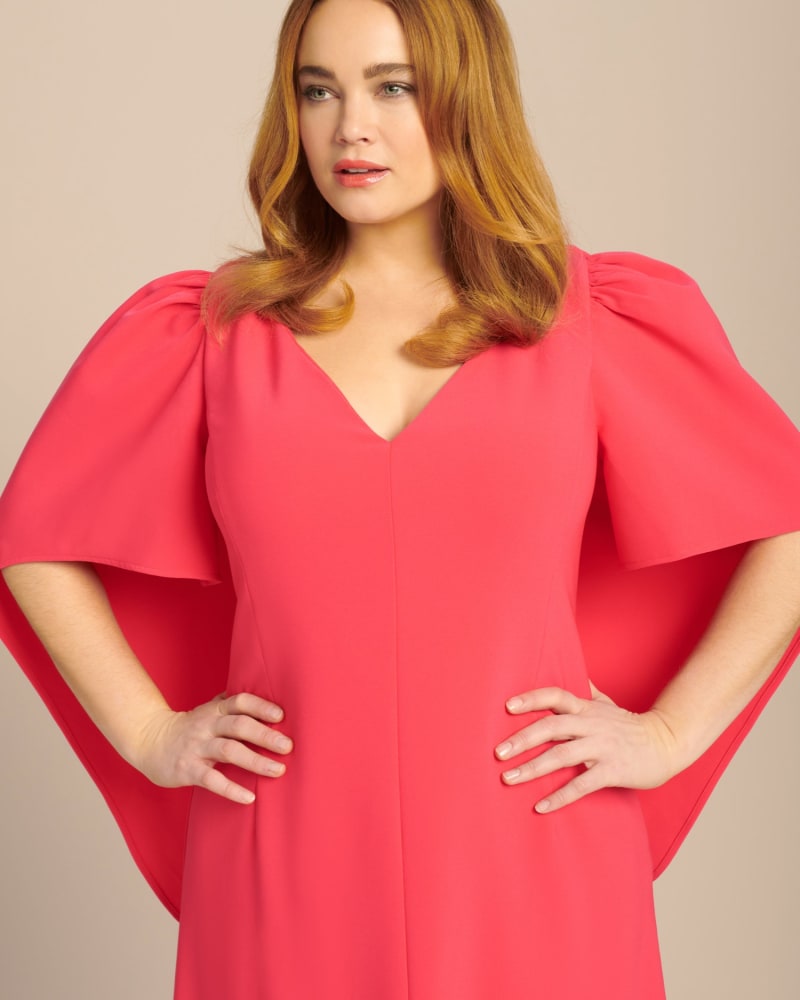 Coral cape dress clearance